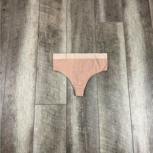 Calvin Klein Tan High Waisted Thong